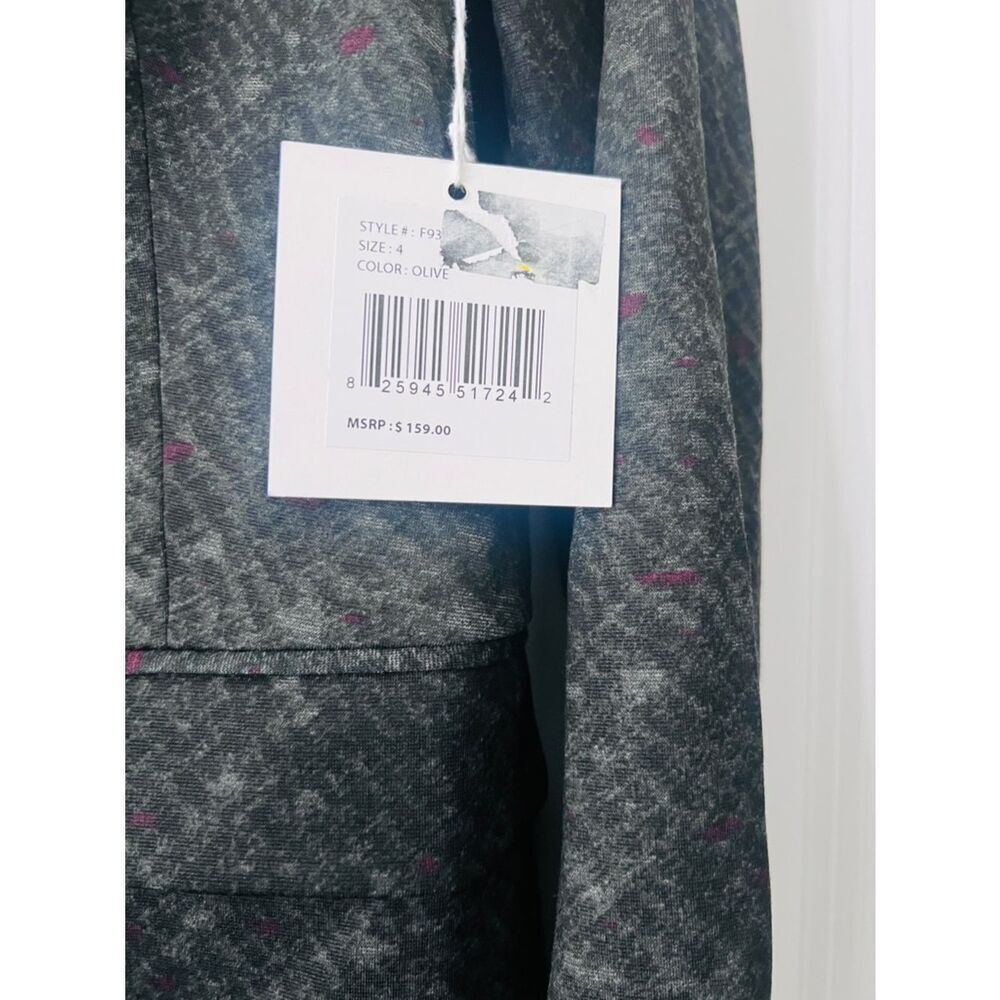 NWT G BY GUSTAVO ARANGO GRAY BLAZER COAT JACKET SZ 4 WOMEN - Picture 6 of 9